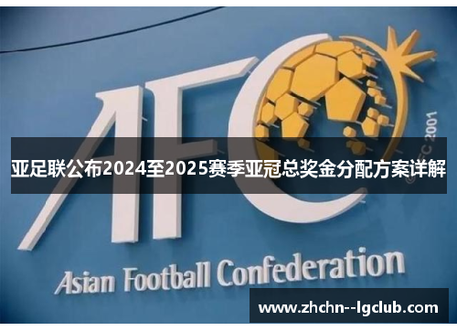亚足联公布2024至2025赛季亚冠总奖金分配方案详解